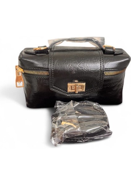 Siyah Deri Çanta Kulplu ve Omuz Askılı New Season Şık Çanta fiyatları