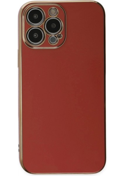 iPhone 15 Pro Max Kılıf Volet Silikon - Kırmızı