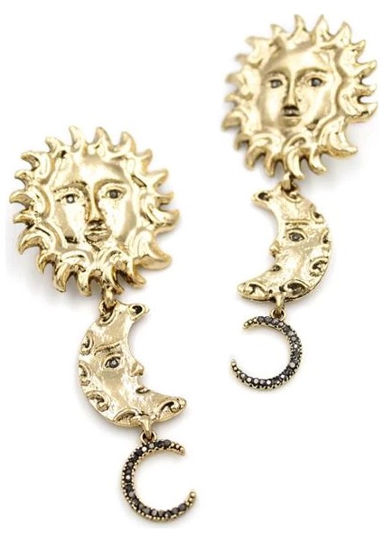 Güneş Ay Küpe - Altın fiyatları