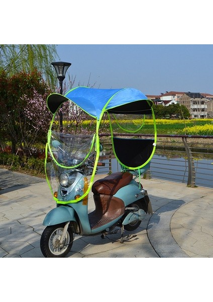 Motosiklet ve Scooter Için Yağmurluk Tentesi Gölgelik Branda (Yurt Dışından)