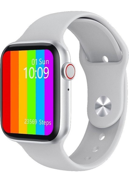 Beyaz Akıllı Saat, Android ve Ios Uyumlu, Yeni Nesil, Çok Fonksiyonlu Saat