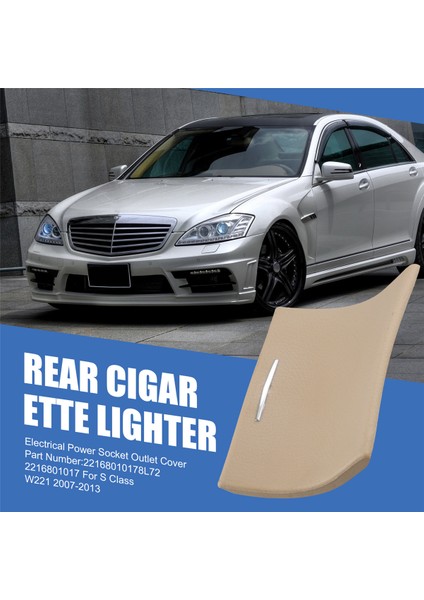 Mercedes Benz S Sınıfı W221 2007-2013 Için Arka Konsol Çakmak Elektrik Prizi Kapağı 2216801017 (Yurt Dışından) fırsatları