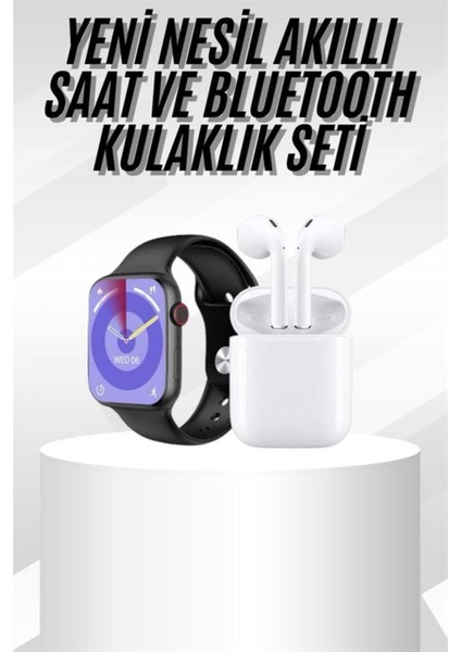 Gümüş Kasa Akıllı Saat ve Kulaklık Seti, Şık ve Çok Fonksiyonlu Tasarım fiyatları