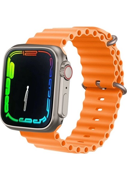 Turuncu Akıllı Saat 49MM Gps Nfc Siri Vidalı 2.02 Vorobela Gs8+ Ultra