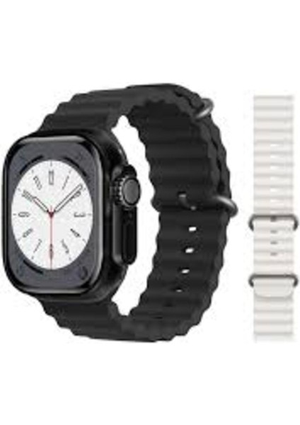 49 mm Akıllı Saat, Siyah, +Plus, Ithalatçı Garantili, W68 W68, Sağlıklı ve Şık Tasarım