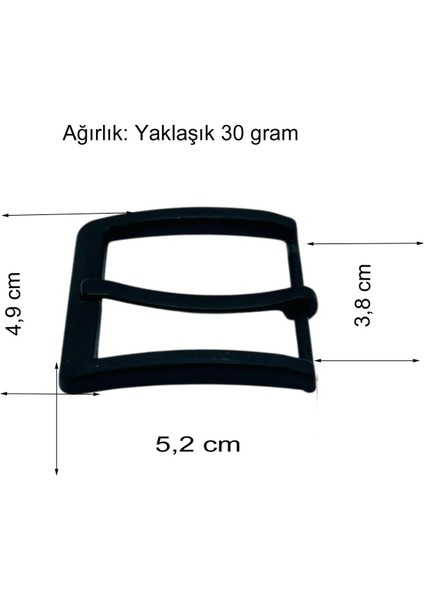 Kemer Tokası 3,8 cm Siyah Boyalı 1 Adet modelleri