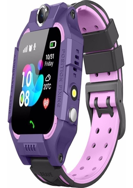 Çocuklar Için Sım Kartlı Kameralı Akıllı Saat, Lbs Konum Takibi, Mor Renk modelleri