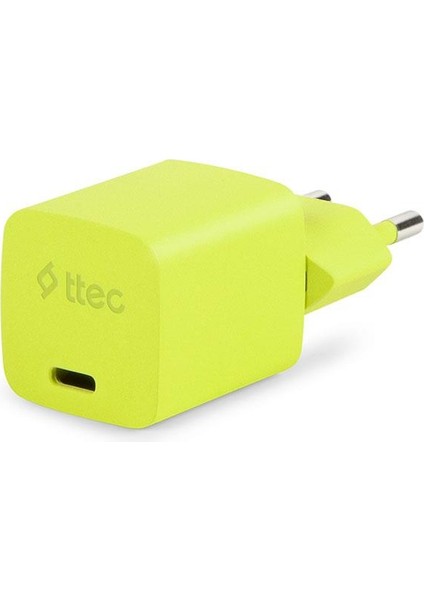 Smartcharger Gan 20W Pd Seyahat Hızlı Şarj Aleti + Usb-C - Usb-C 3A Kablo Neon Sarı 2SCG20CN fiyatları
