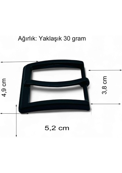 Kemer Tokası 3,8 cm Siyah Boyalı 1 Adet modelleri