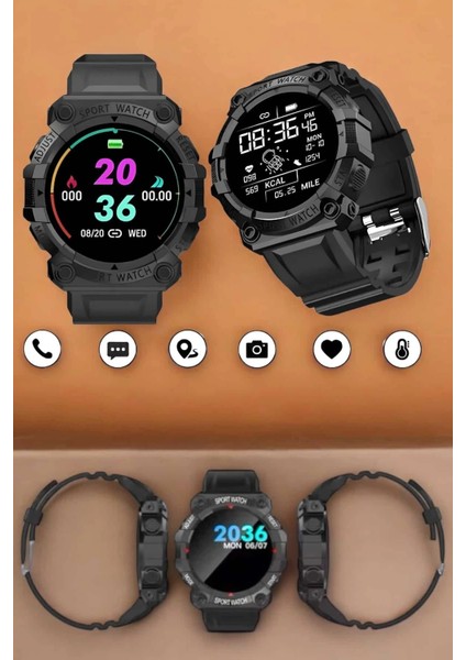 Çok Renkli Unisex Akıllı Saat, Klasik ve Spor Kombinlere Uygun Tasarım fırsatları