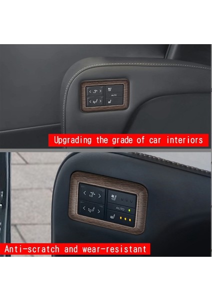 Toyota Alphard/vellfıre 40 Serisi 2023+ Araç Orta Sıra Koltuk Kontrol Paneli Döşeme Çerçevesi Çıkartması Ahşap Desenli (Yurt Dışından) fiyatları