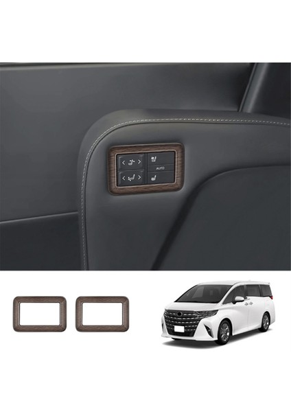 Toyota Alphard/vellfıre 40 Serisi 2023+ Araç Orta Sıra Koltuk Kontrol Paneli Döşeme Çerçevesi Çıkartması Ahşap Desenli (Yurt Dışından) indirimleri