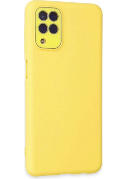 Samsung Galaxy A22 Kılıf Lansman Glass Kapak - Sarı fiyatları