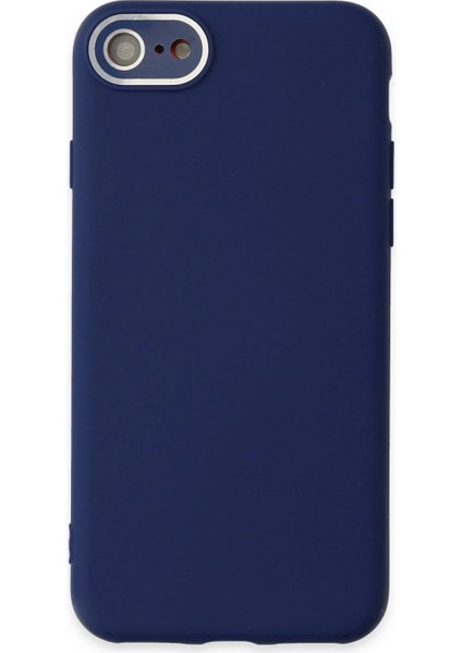 iPhone 7 Kılıf Lansman Glass Kapak - Sky Blue