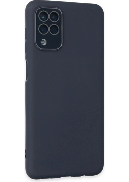 Samsung Galaxy A22 Kılıf Lansman Glass Kapak - Lacivert fiyatları