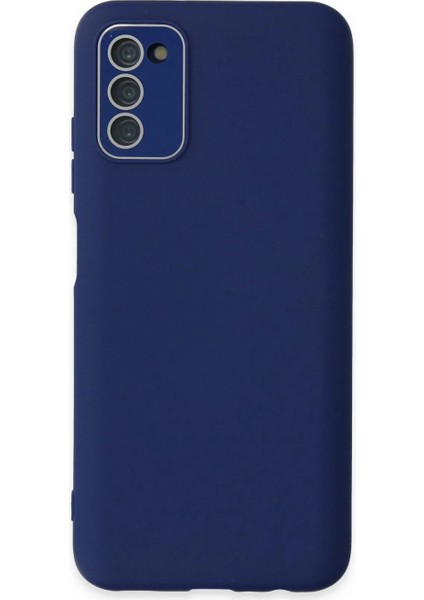 Samsung Galaxy A03S Kılıf Lansman Glass Kapak - Sky Blue