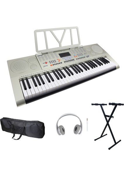 MK-6150 61 Tuş Hassasiyetli 5 Oktav Org Seti (Sehpa-Kulaklık-Kılıf)
