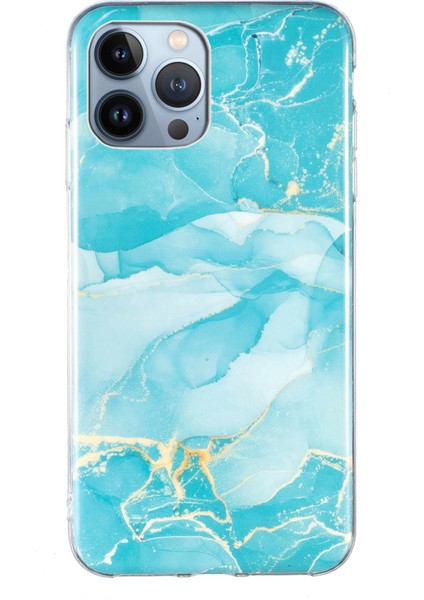 iPhone 15 Pro Için Mermer Tpu Telefon Kılıfı (Yurt Dışından)