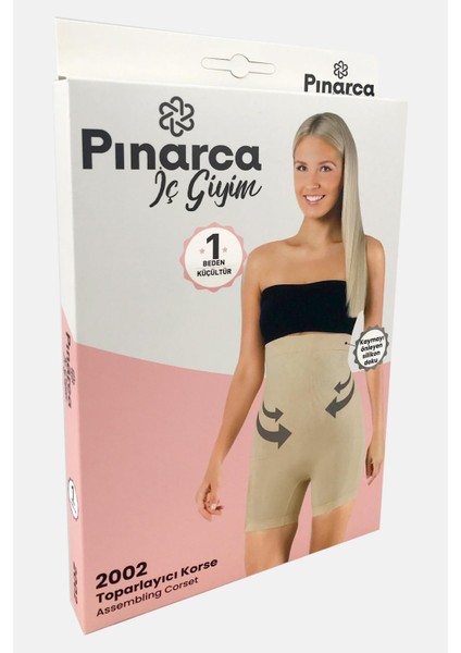 Kadın Paçalı Mideli Toparlayıcı Korse – Siyah & Ten | Vücut Şekillendirici Iç Giyim modelleri