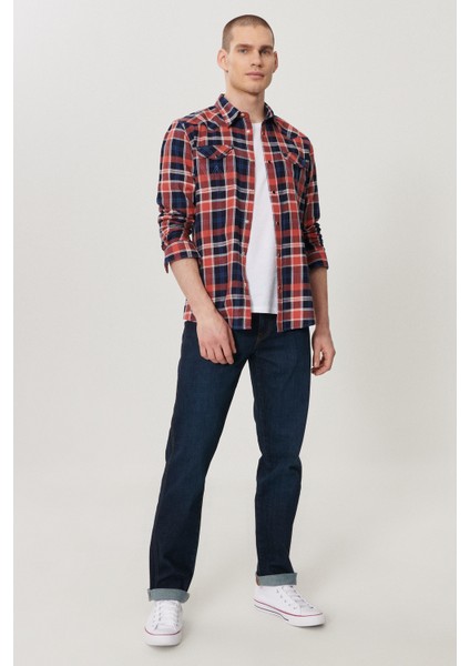 Texas Slim Fit Dar Kesim Normal Bel Esnek Jean Kot Pantolon