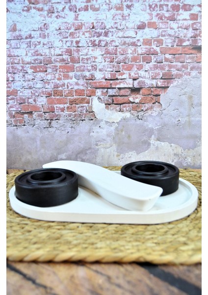 Taş Tozu Dekoratif Tealight Mumluk Seti – 2’li Mumluk, Takı & Sunum Kutusu ve Oval Tabak Yingyang Takı Kutusu fırsatları