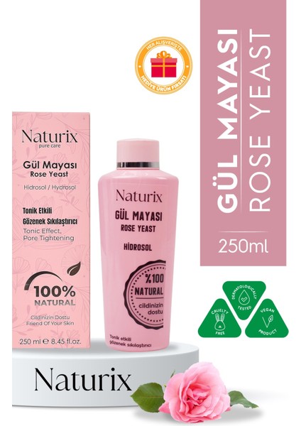 Doğal Tonik Gül Suyu %100 Doğal 250 ml fırsatları