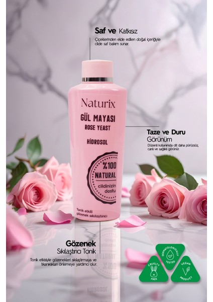 Doğal Tonik Gül Suyu %100 Doğal 250 ml indirimleri