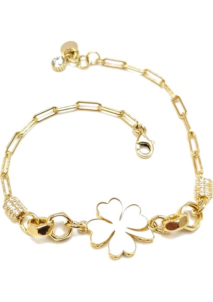 Yonca Bileklik Künye 14 Ayar Altın Hd Videolu