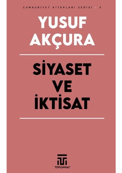 Siyaset ve Iktisat