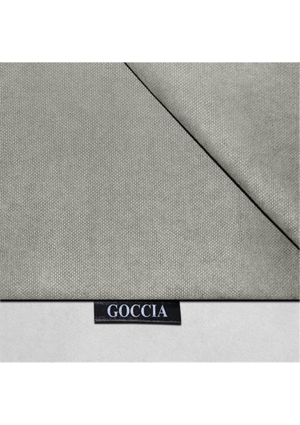 2'li Kadife Dokulu Dikdörtgen Kırlent Kılıfı Açık Gri