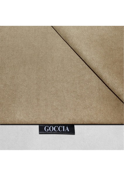 2'li Kadife Dokulu Dikdörtgen Kırlent Kılıfı Bej