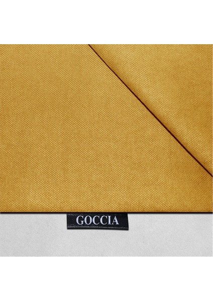 4'lü Kadife Dokulu Kırlent Kılıfı Sarı