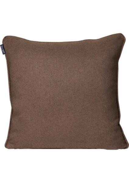 3'lü Pamuk Dokulu Dokuma Kırlent Kılıfı Kahverengi