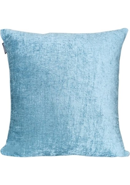 3'lü Kadife Şönil Kırlent Kılıfı Mavi