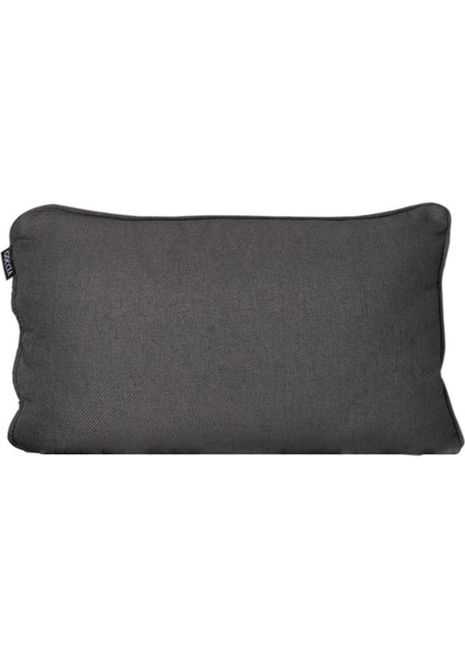 3'lü Pamuk Dokulu Dokuma Kırlent Kılıfı Antrasit