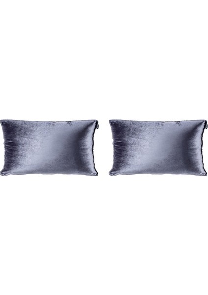 2'li Kadife Dikdörtgen Kırlent Kılıfı Antrasit modelleri