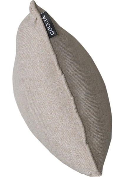 3'lü Pamuk Dokulu Dokuma Kırlent Kılıfı Krem