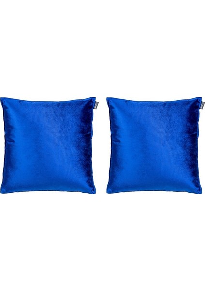 2'li Kadife Kırlent Kılıfı Saks Mavisi modelleri