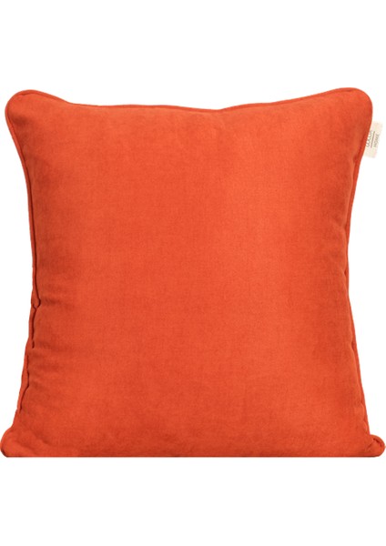 2'li Kadife Dokulu Fitilli Kırlent Kılıfı Kiremit indirimleri