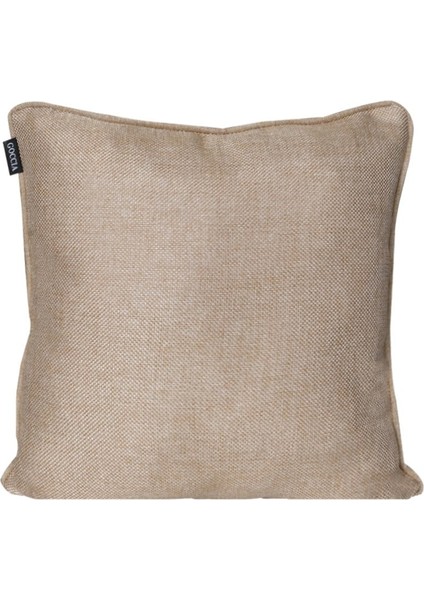 3'lü Hasır Dokulu Fitilli Kırlent Kılıfı Koyu Krem