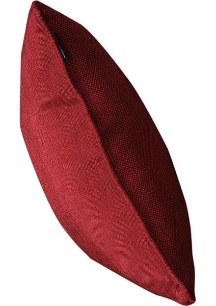 3'lü Hasır Dokulu Fitilli Kırlent Kılıfı Kırmızı