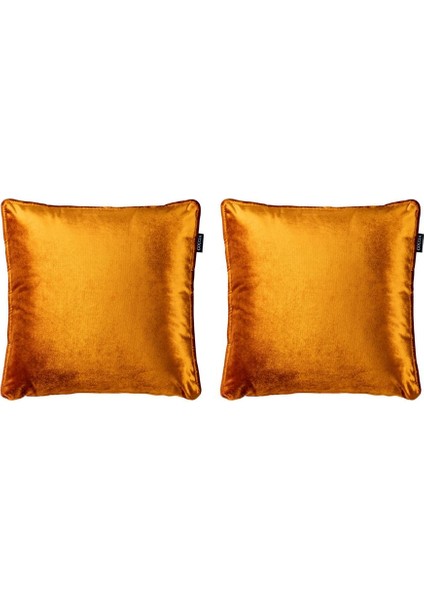 2'li Kadife Kırlent Kılıfı Kiremit modelleri