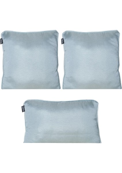 3'lü Parlak Fitilli Kırlent Kılıfı Gökyüzü Mavi indirimleri