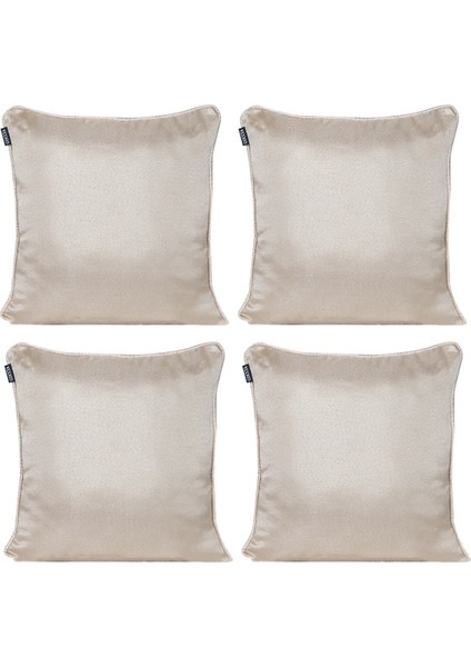 4'lü Parlak Fitilli Kırlent Kılıfı Krem modelleri