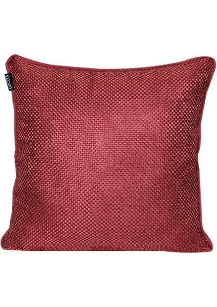 2'lı Hasır Dokulu Fitilli Çift Taraflı Kırlent Kılıfı Krem-Kırmızı indirimleri