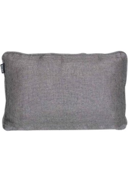 3'lü Hasır Dokulu Fitilli Kırlent Kılıfı Gri