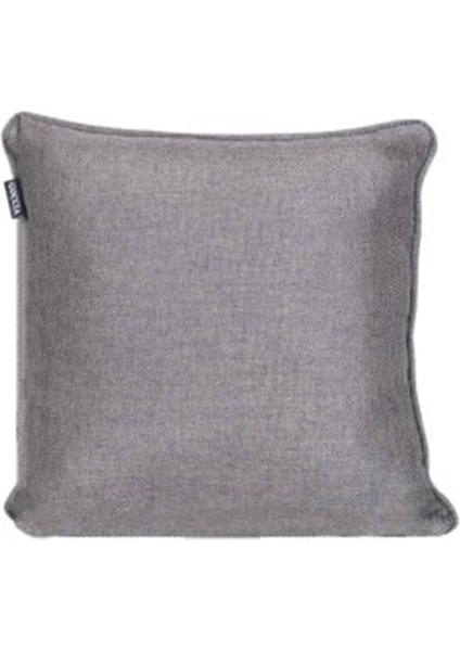 3'lü Hasır Dokulu Fitilli Kırlent Kılıfı Gri