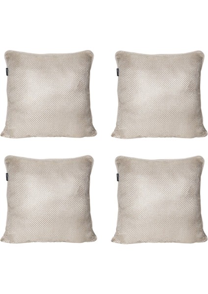 4'lü Hasır Dokulu Fitilli Çift Taraflı Kırlent Kılıfı Açık Krem fırsatları