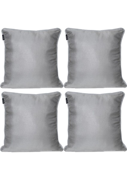 4'lü Parlak Fitilli Kırlent Kılıfı Kahve-Beyaz modelleri