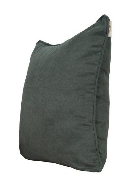 2'li Kadife Dokulu Fitilli Kırlent Kılıfı Yeşil